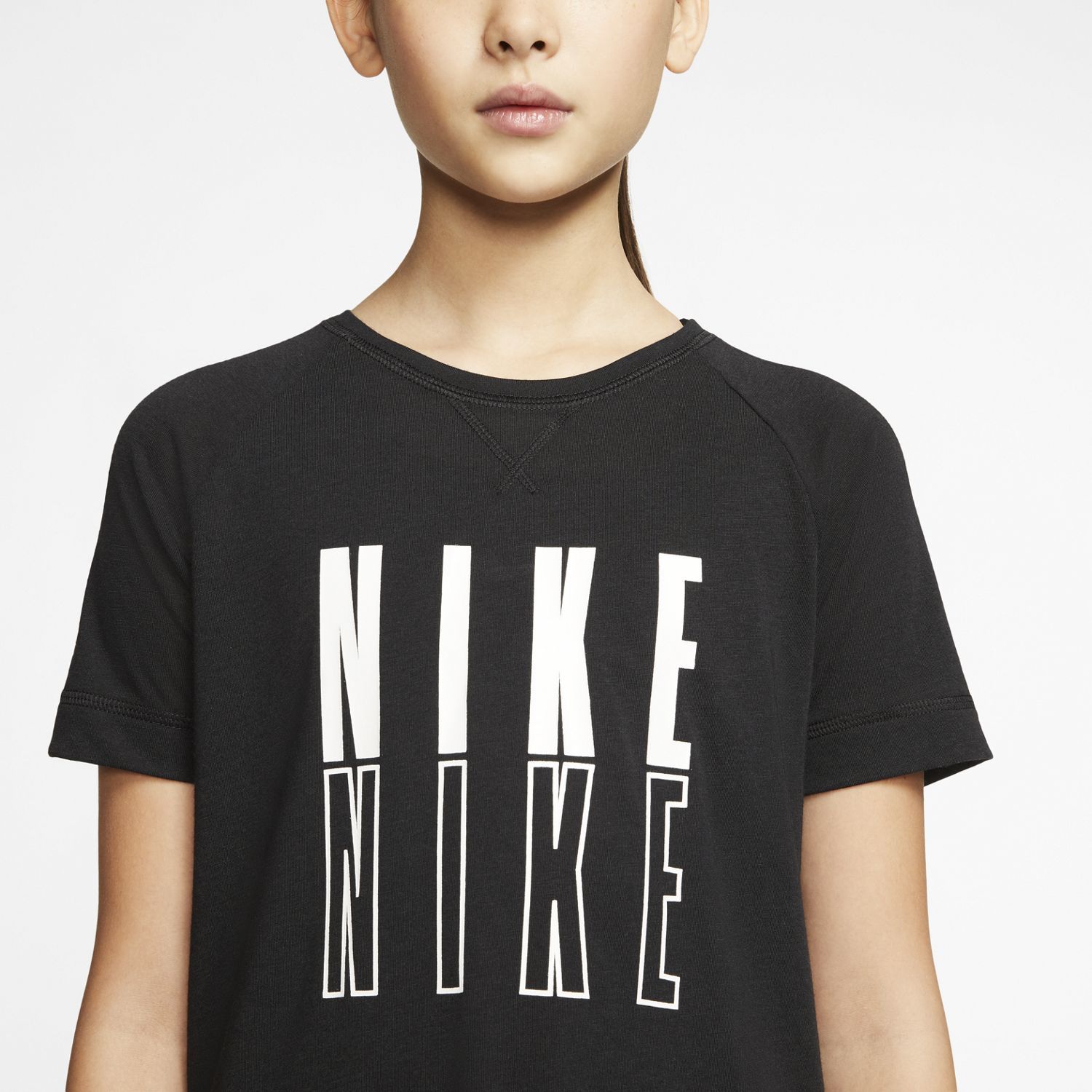 Nike G Nk Ss Trophy Gfx Top Camiseta Manga Corta negro de niña lifestyle