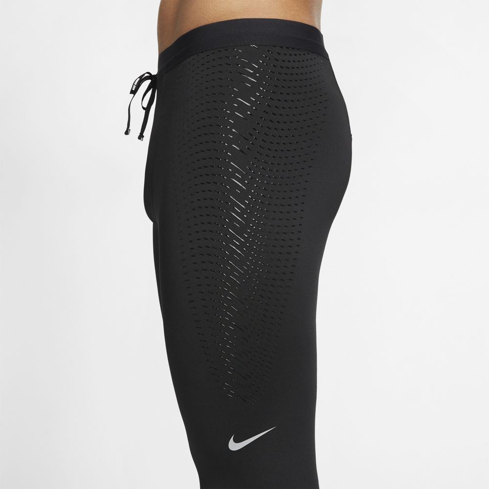 Nike M Nk Pwr Tech Pwr-Mob Tight Licra negro de hombre para correr