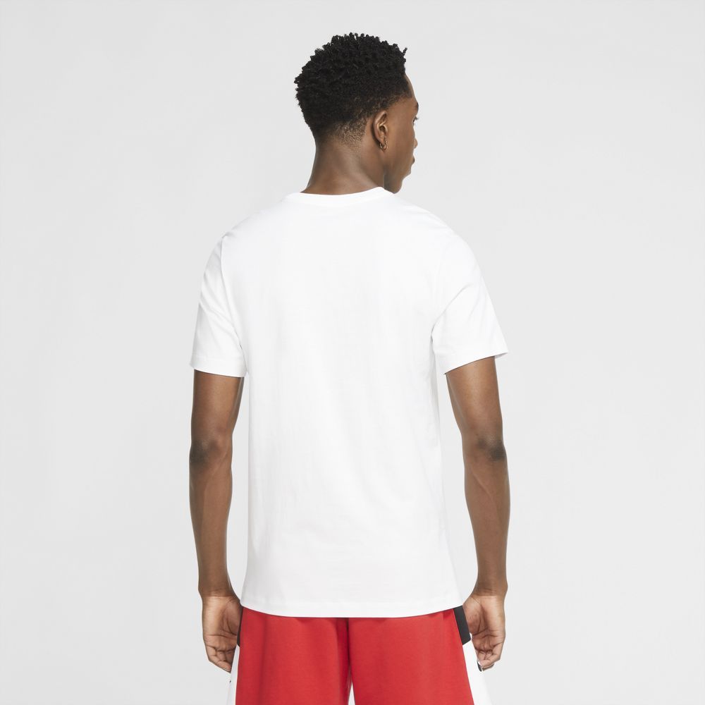 Nike M J Brand Graphic Ss Crew Camiseta Manga Corta blanco de hombre para baloncesto