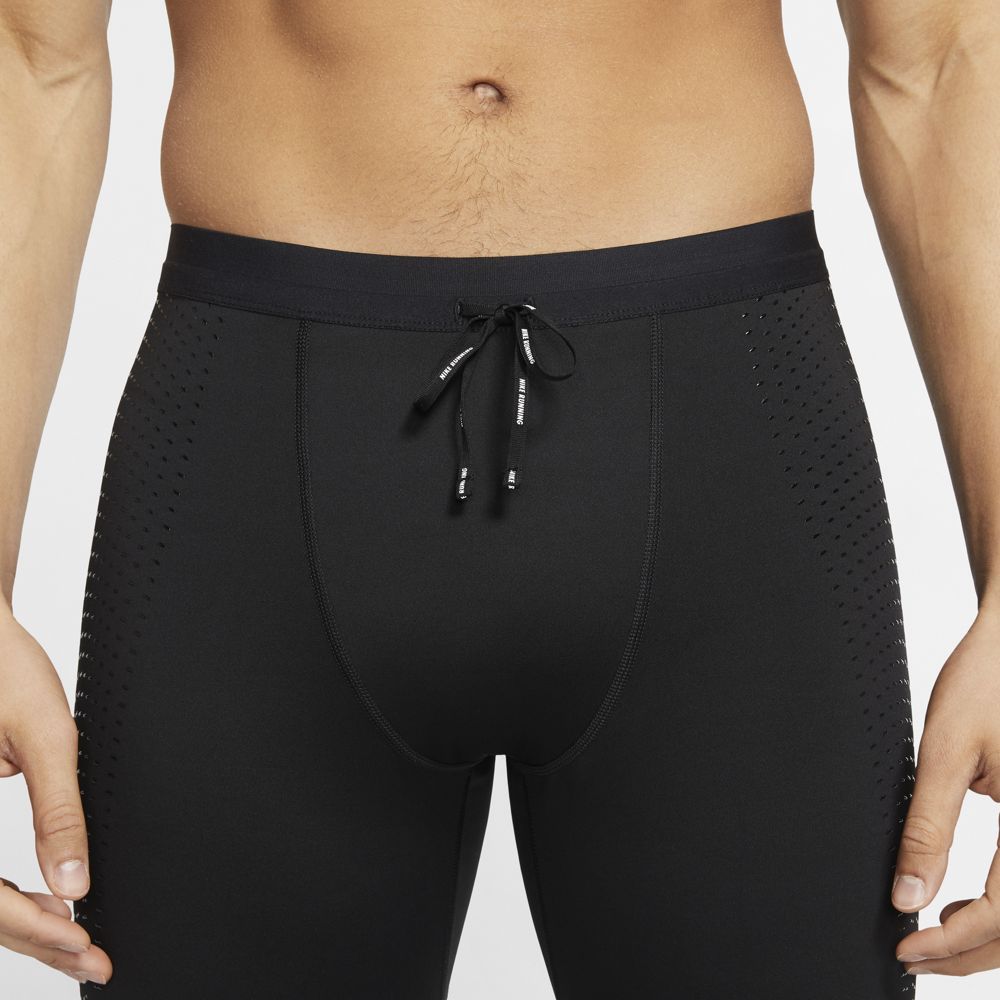Nike M Nk Pwr Tech Pwr-Mob Tight Licra negro de hombre para correr