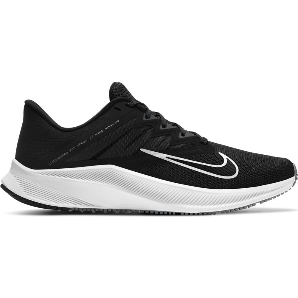 Nike Quest 3 Tenis negro de hombre para correr