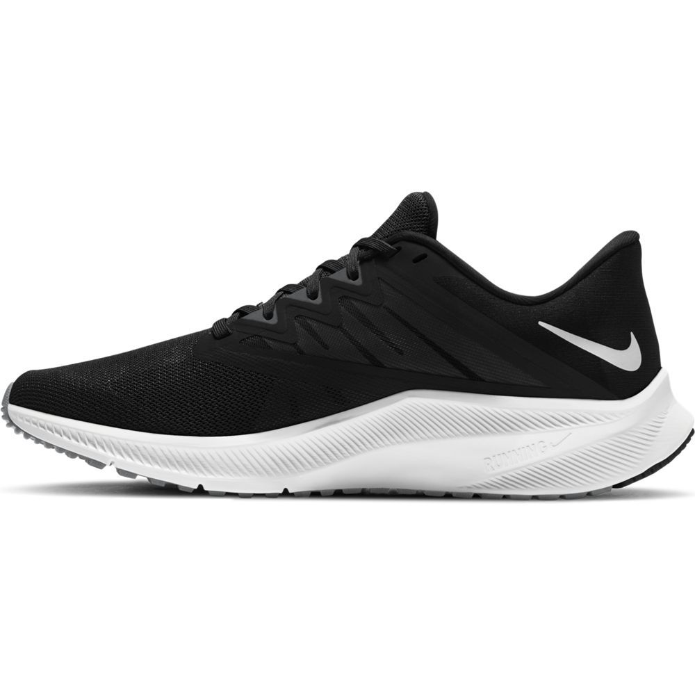Nike Quest 3 Tenis negro de hombre para correr