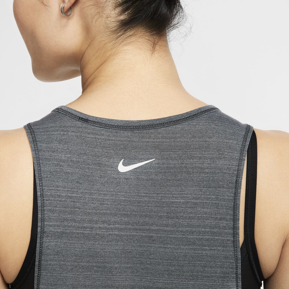 Nike W Nk Icnclsh Tank Better Camiseta Manga Sisa negro de mujer para correr