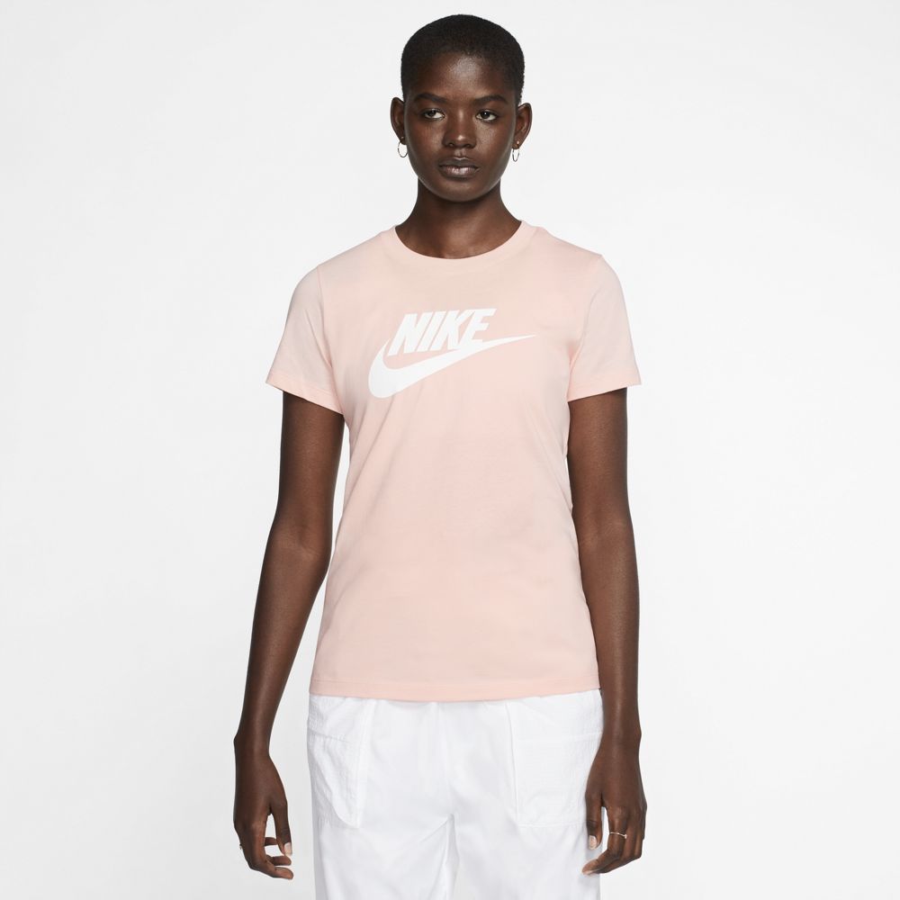 Nike W Nsw Tee Essntl Icon Futura Camiseta Manga Corta rojo de mujer lifestyle