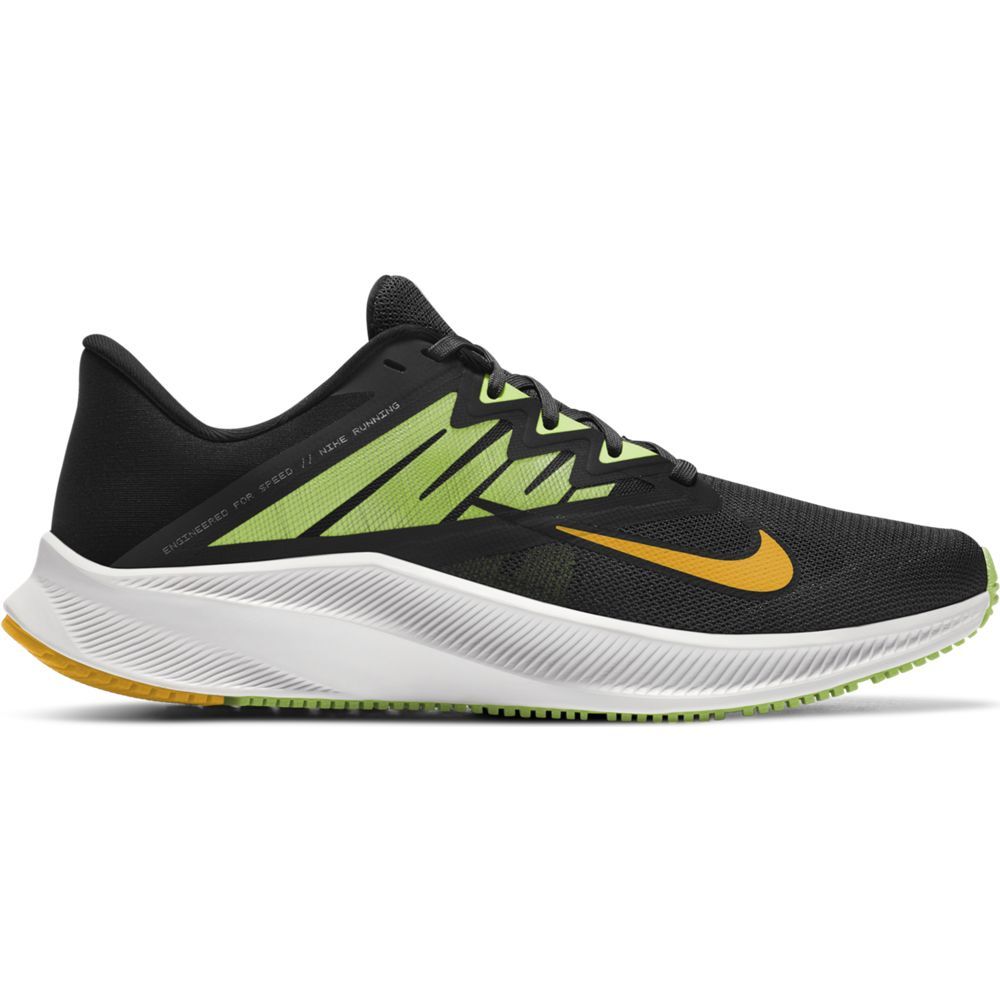 Nike Quest 3 Tenis negro de hombre para correr