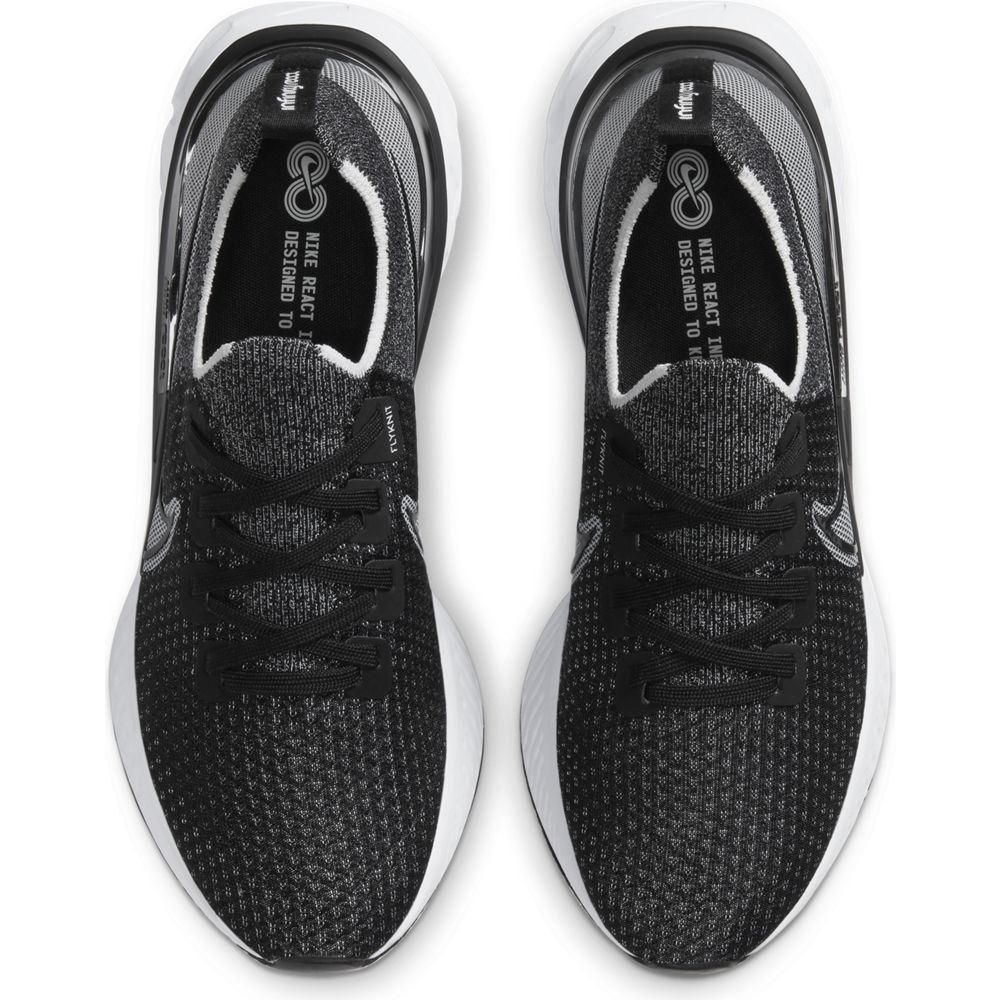 Nike React Infinity Run Fk Tenis negro de hombre para correr