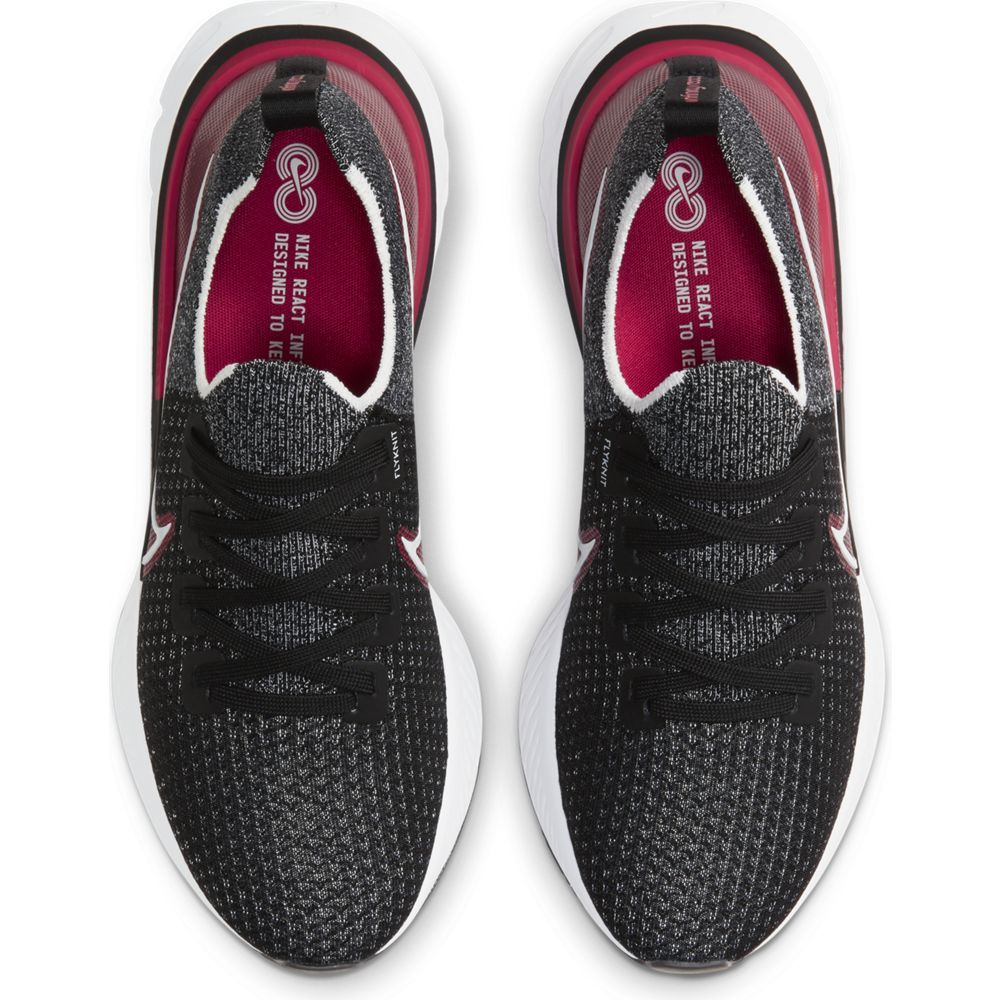 Nike React Infinity Run Fk Tenis negro de hombre para correr