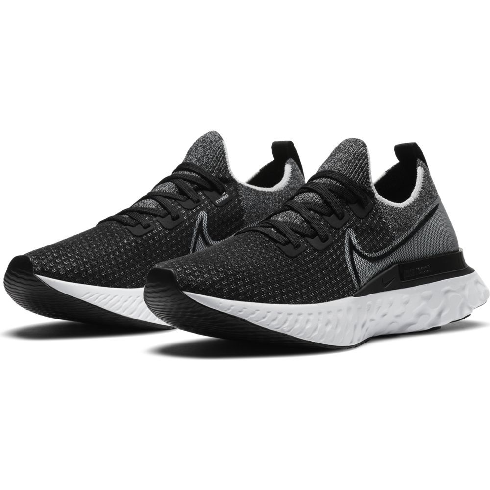 Nike React Infinity Run Fk Tenis negro de hombre para correr