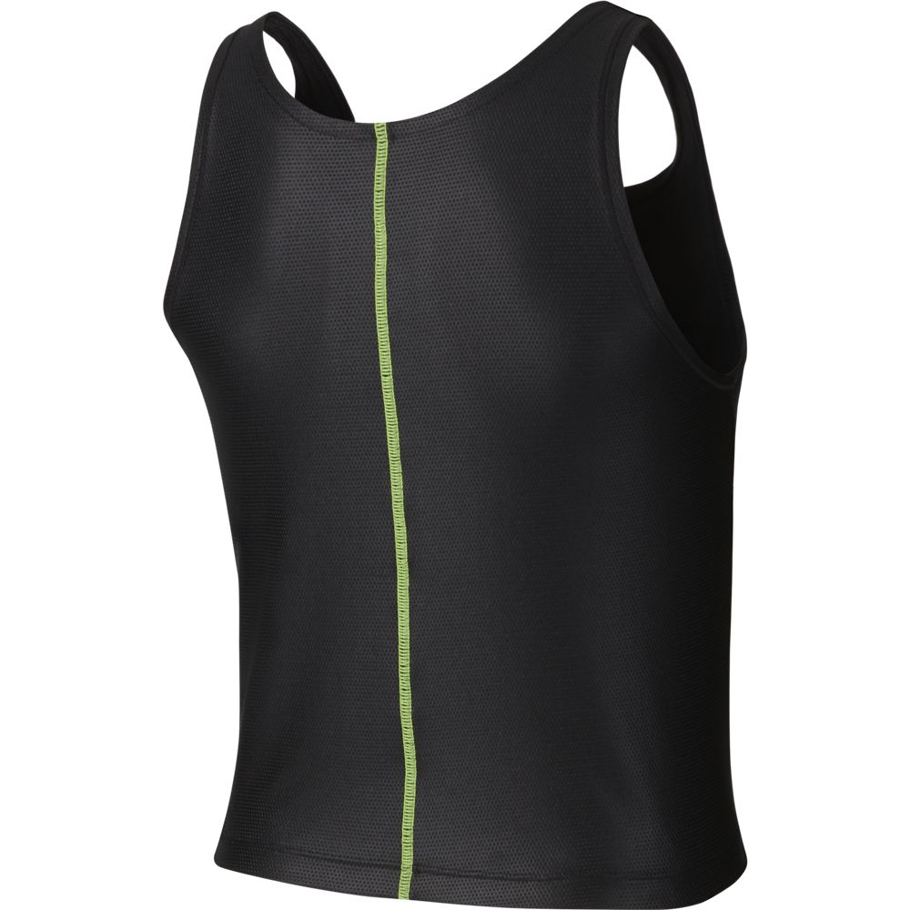Nike W Nk Air Tank Camiseta Manga Sisa negro de mujer para correr
