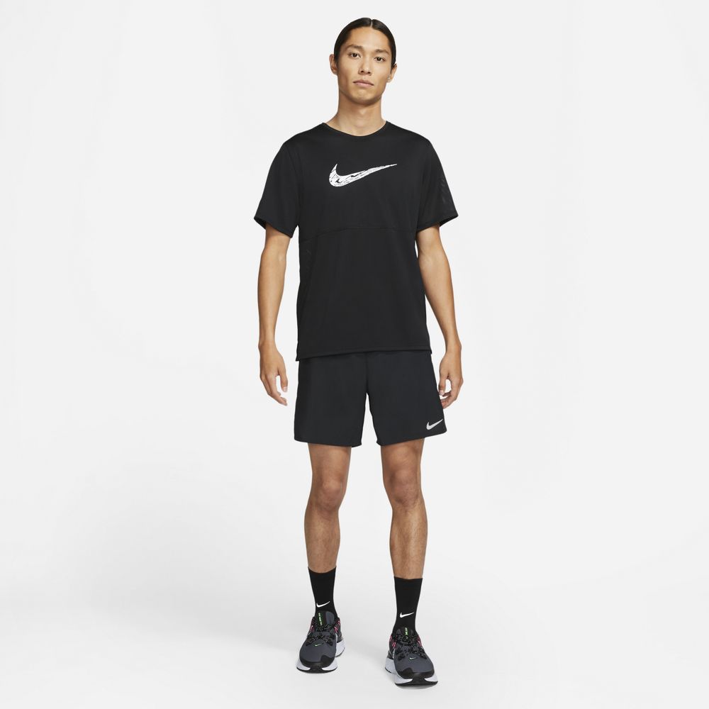 Nike M Nk Df Challenger Short 72In1 Pantaloneta negro de hombre para correr