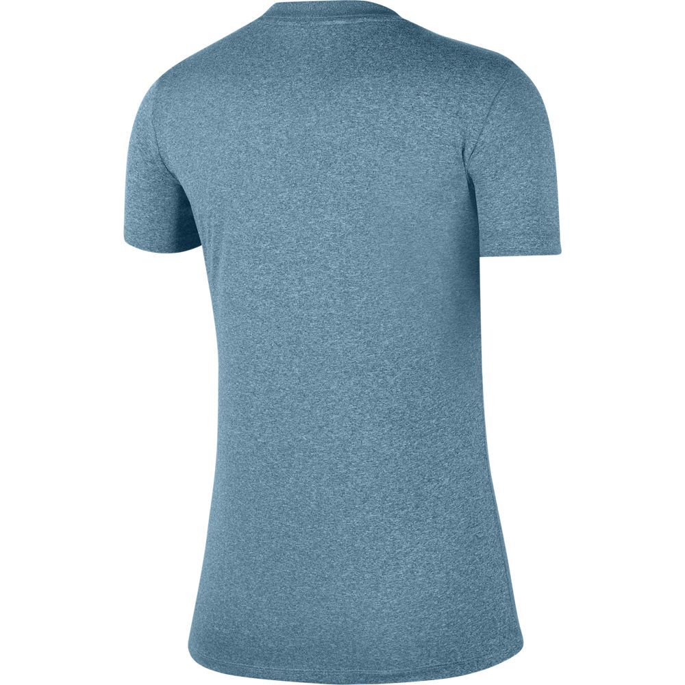 Nike W Nk Dry Leg Tee Crew Camiseta Manga Corta azul de mujer para entrenamiento