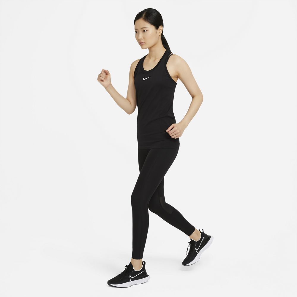 Nike W Nk Epic Fast Tght Licra negro de mujer para correr