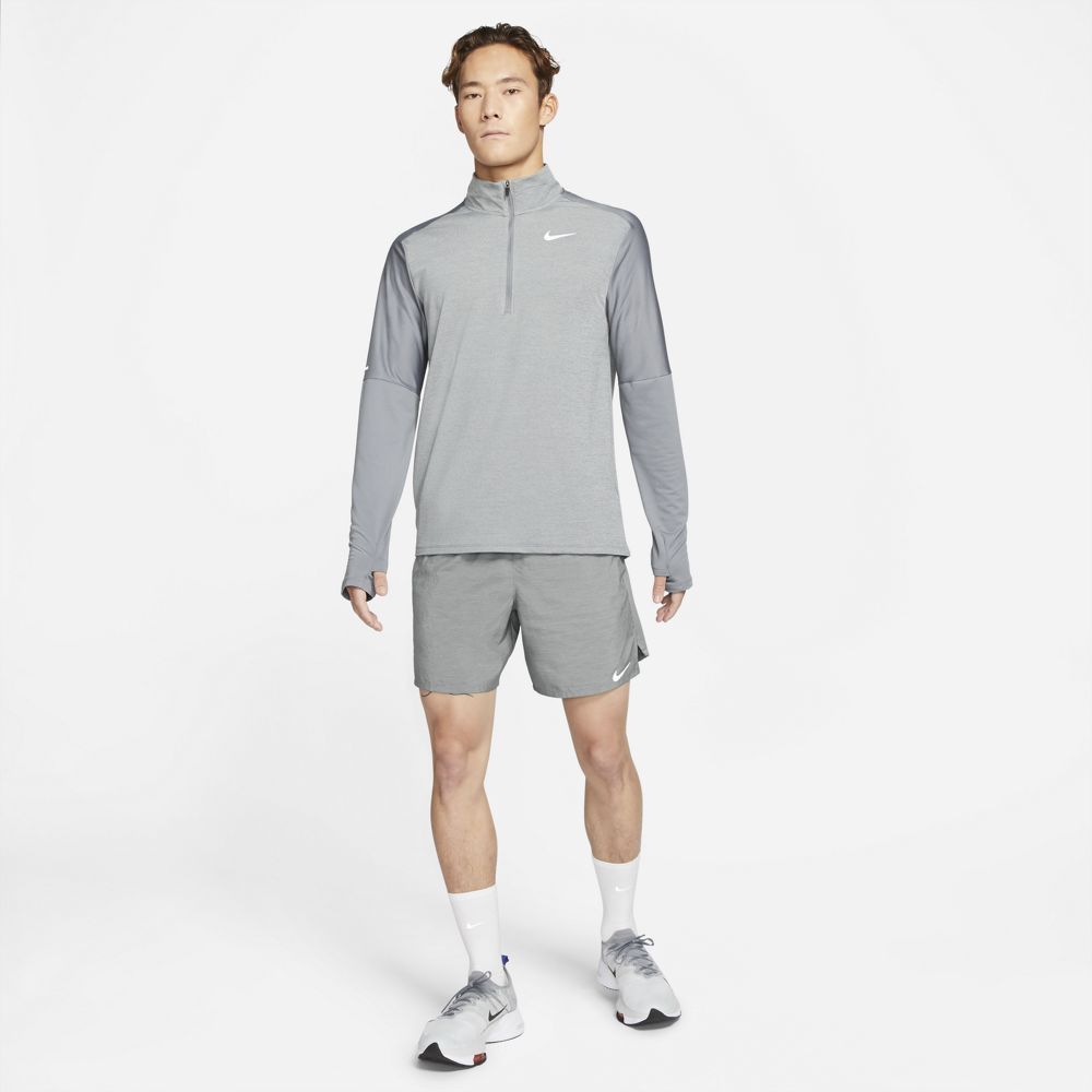 Nike M Nk Df Challenger Short 7Bf Pantaloneta gris de hombre para correr