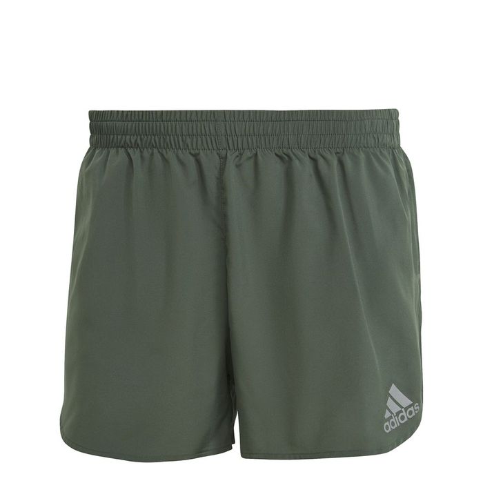 Pantaloneta-adidas-para-hombre-Fast-Split-Sho-para-correr-color-verde.-Frente-Sin-Modelo