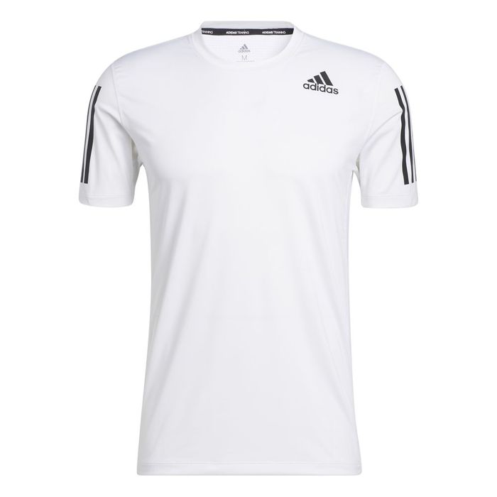 Camiseta-Manga-Corta-adidas-para-hombre-Tf-Ss-Ftd-3S-para-entrenamiento-color-blanco.-Frente-Sin-Modelo