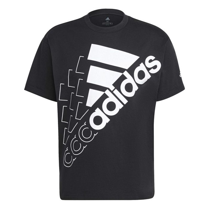 Camiseta-Manga-Corta-adidas-para-hombre-U-Q3-Bluv-Bl-T-para-moda-color-negro.-Frente-Sin-Modelo