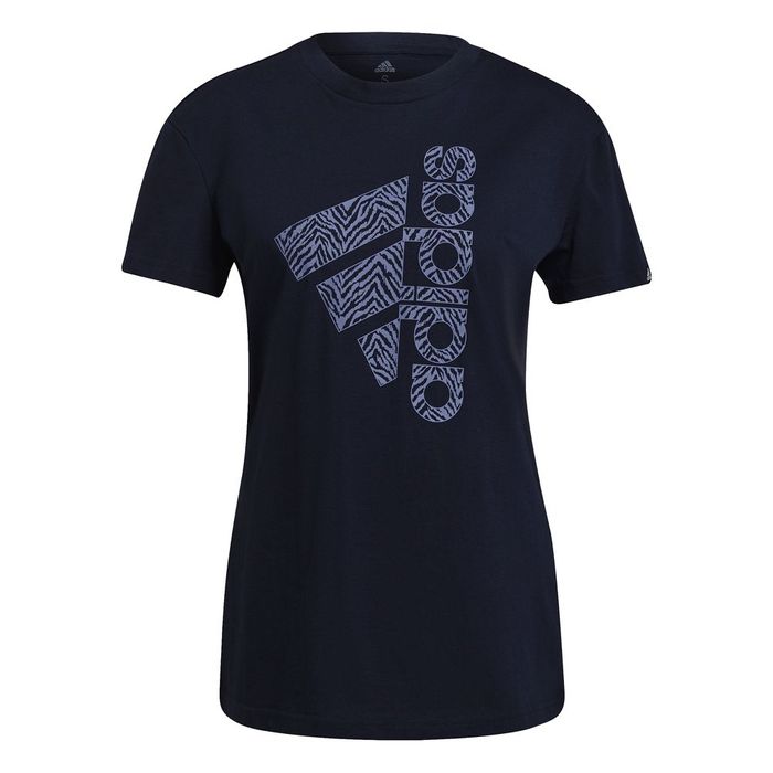 Camiseta-Manga-Corta-adidas-para-mujer-W-Vrtcl-Zbr-G-T-para-entrenamiento-color-azul.-Frente-Sin-Modelo
