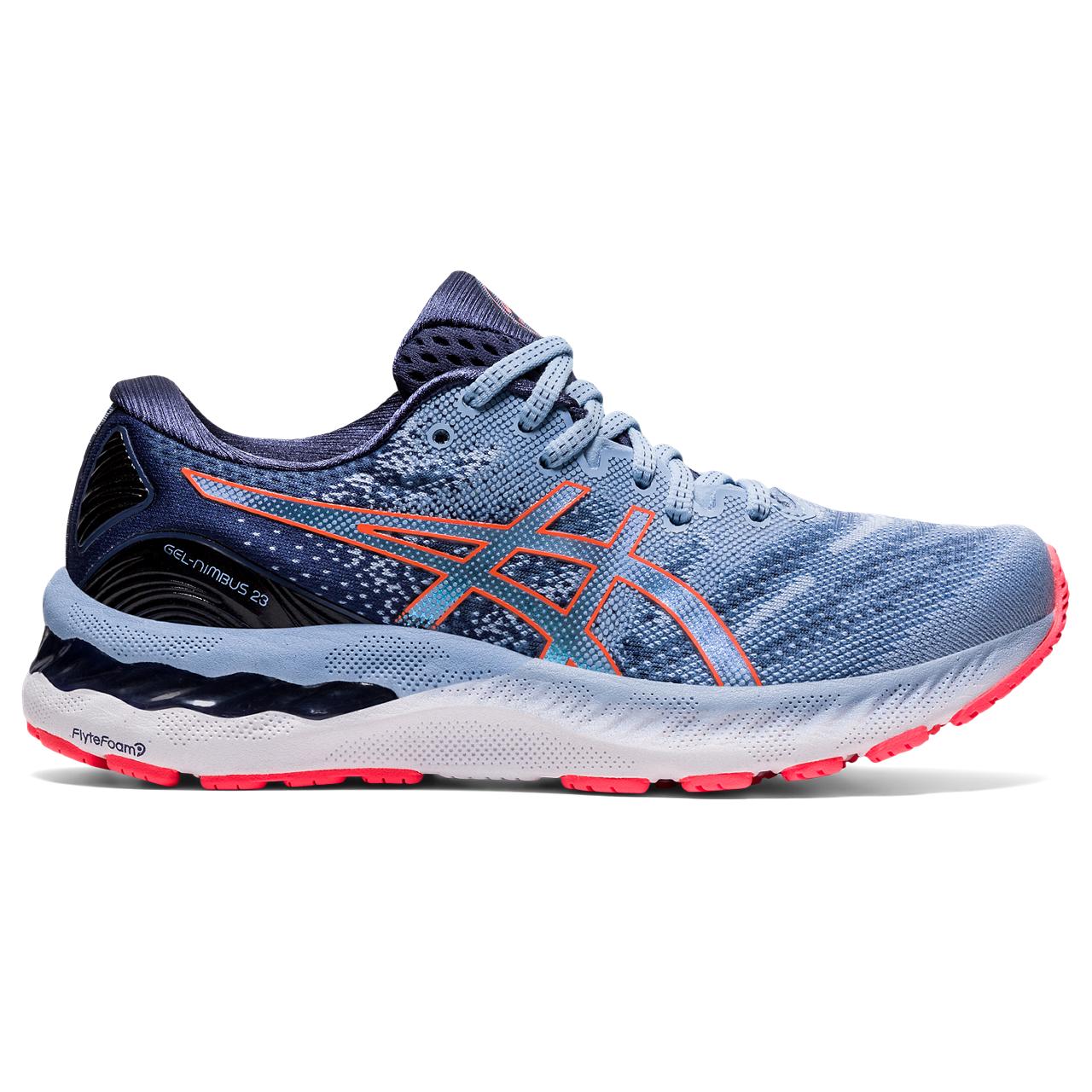 Asics Gel-Nimbus 23 Tenis azul de mujer para correr