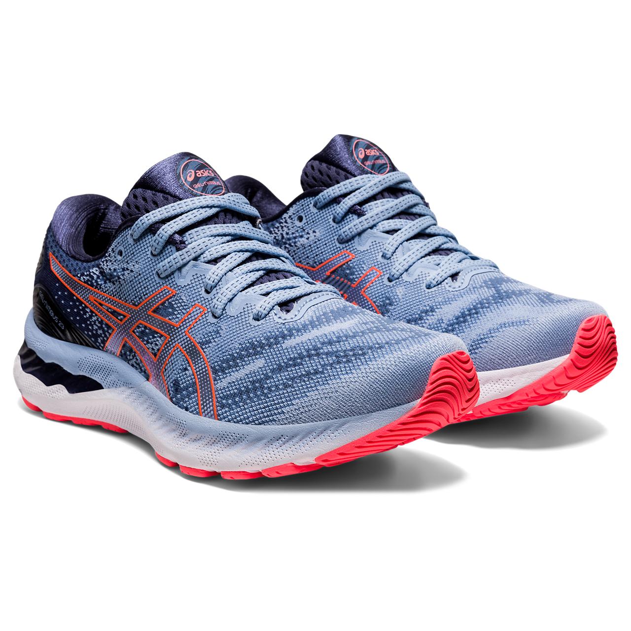 Asics Gel-Nimbus 23 Tenis azul de mujer para correr