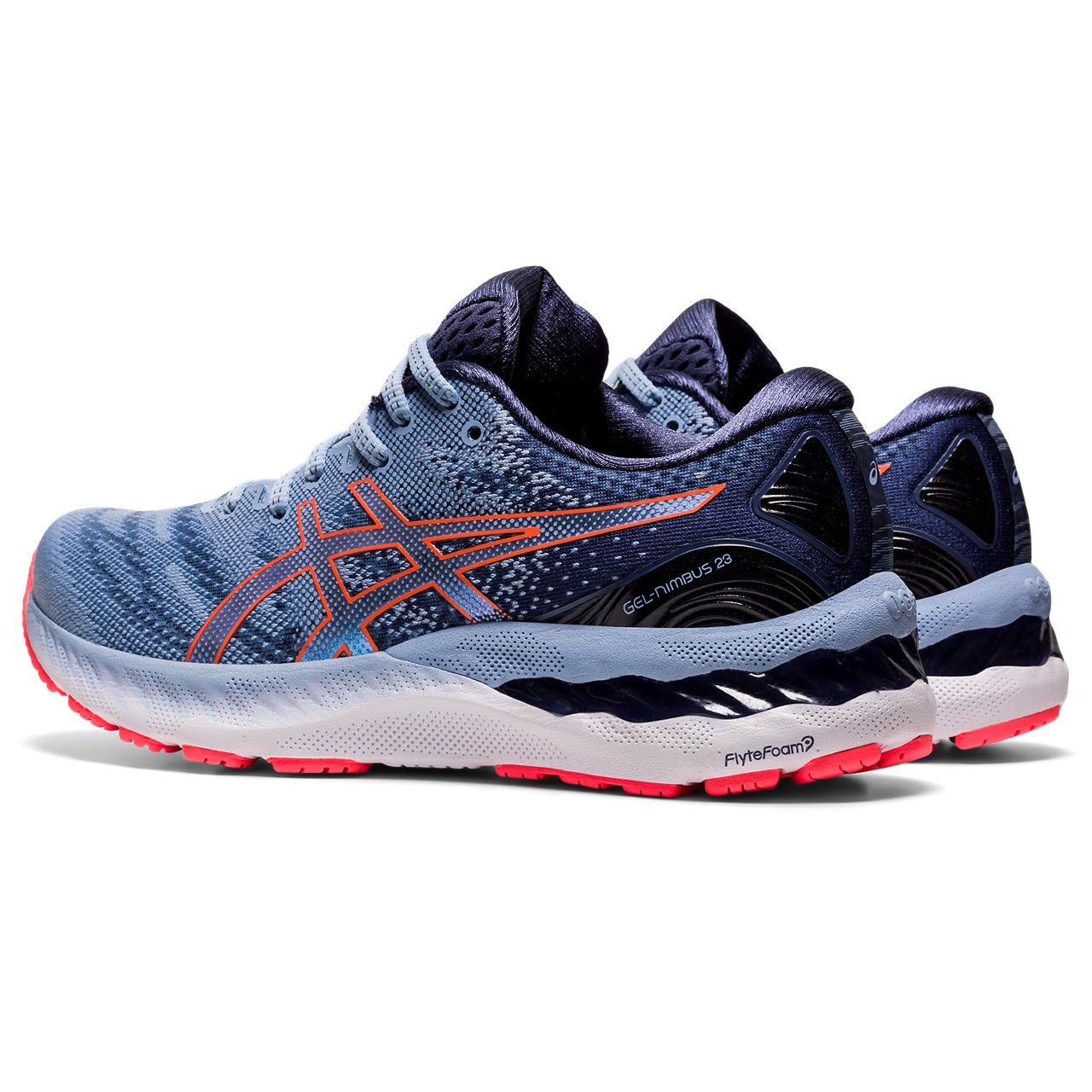 Asics Gel-Nimbus 23 Tenis azul de mujer para correr