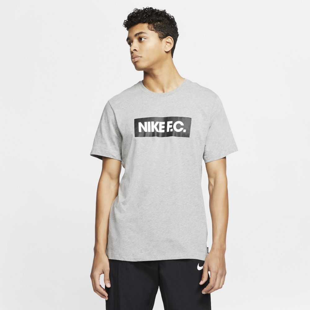 Nike M Nk Fc Tee Essentials Camiseta Manga Corta gris de hombre para futbol