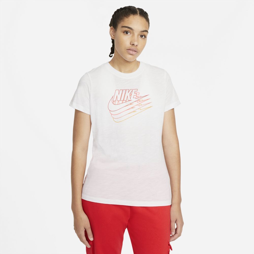 Nike W Nsw Essntl Tee Ssnl Futura Camiseta Manga Corta blanco de mujer lifestyle