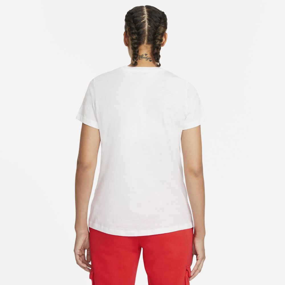 Nike W Nsw Essntl Tee Ssnl Futura Camiseta Manga Corta blanco de mujer lifestyle