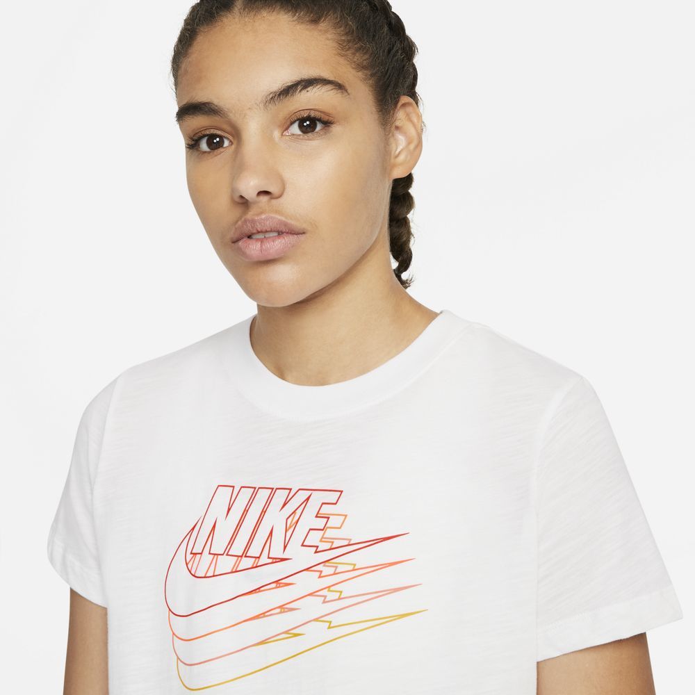 Nike W Nsw Essntl Tee Ssnl Futura Camiseta Manga Corta blanco de mujer lifestyle