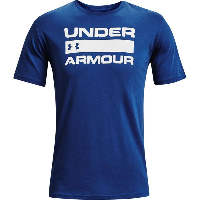 Camiseta-Manga-Corta-under-armour-para-hombre-Ua-Team-Issue-Wordmark-Ss-para-entrenamiento-color-azul.-Frente-Sin-Modelo