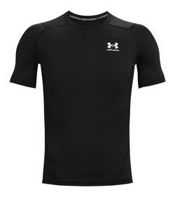 Camiseta-De-Compresion-under-armour-para-hombre-Ua-Hg-Armour-Comp-Ss-para-entrenamiento-color-negro.-Frente-Sin-Modelo