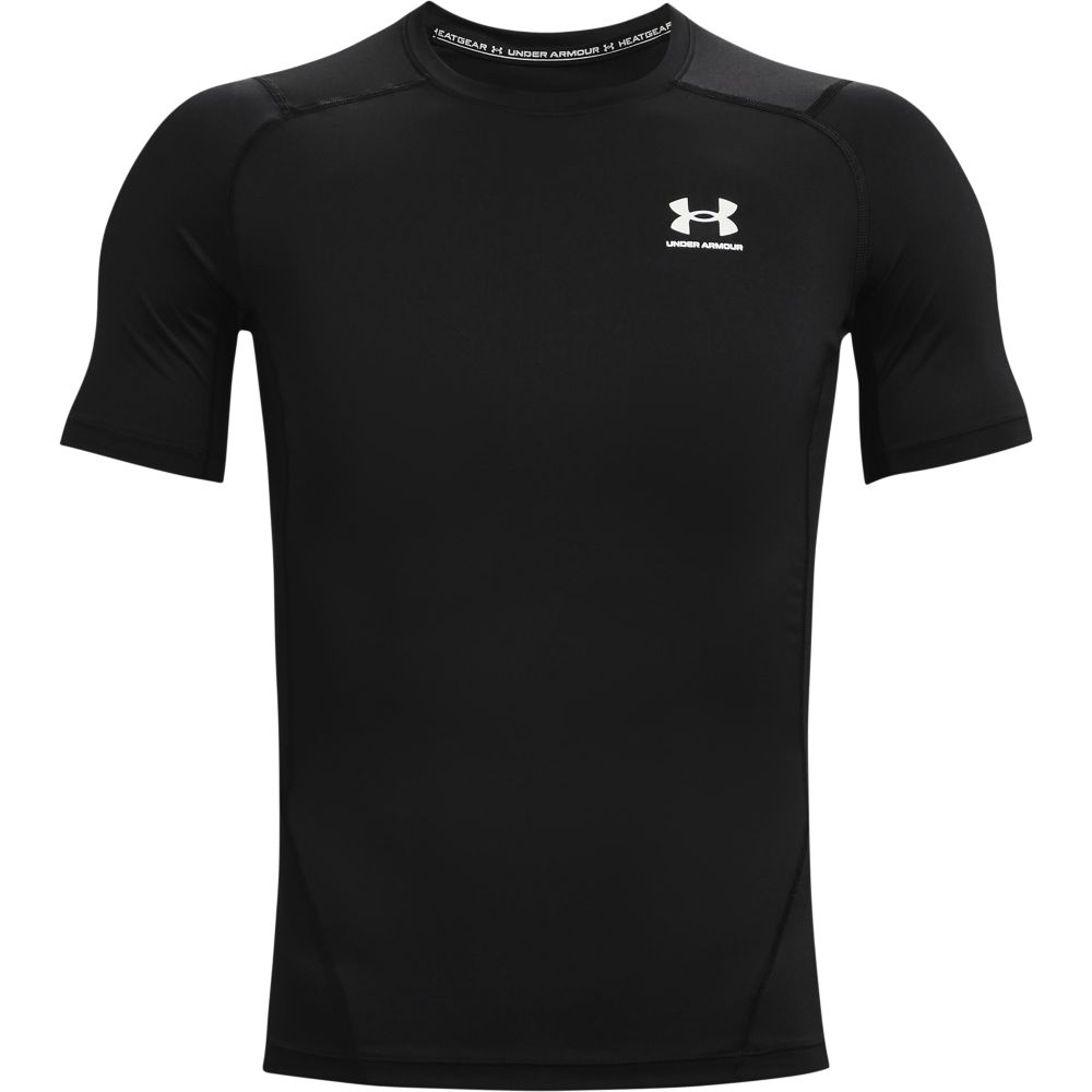 UA Hg Armour Comp Ss Camiseta De Compresión negro de hombre para entrenamiento