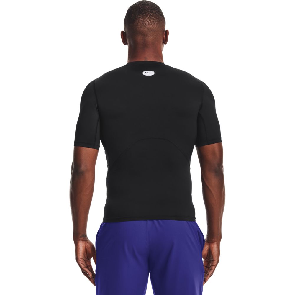 UA Hg Armour Comp Ss Camiseta De Compresión negro de hombre para entrenamiento