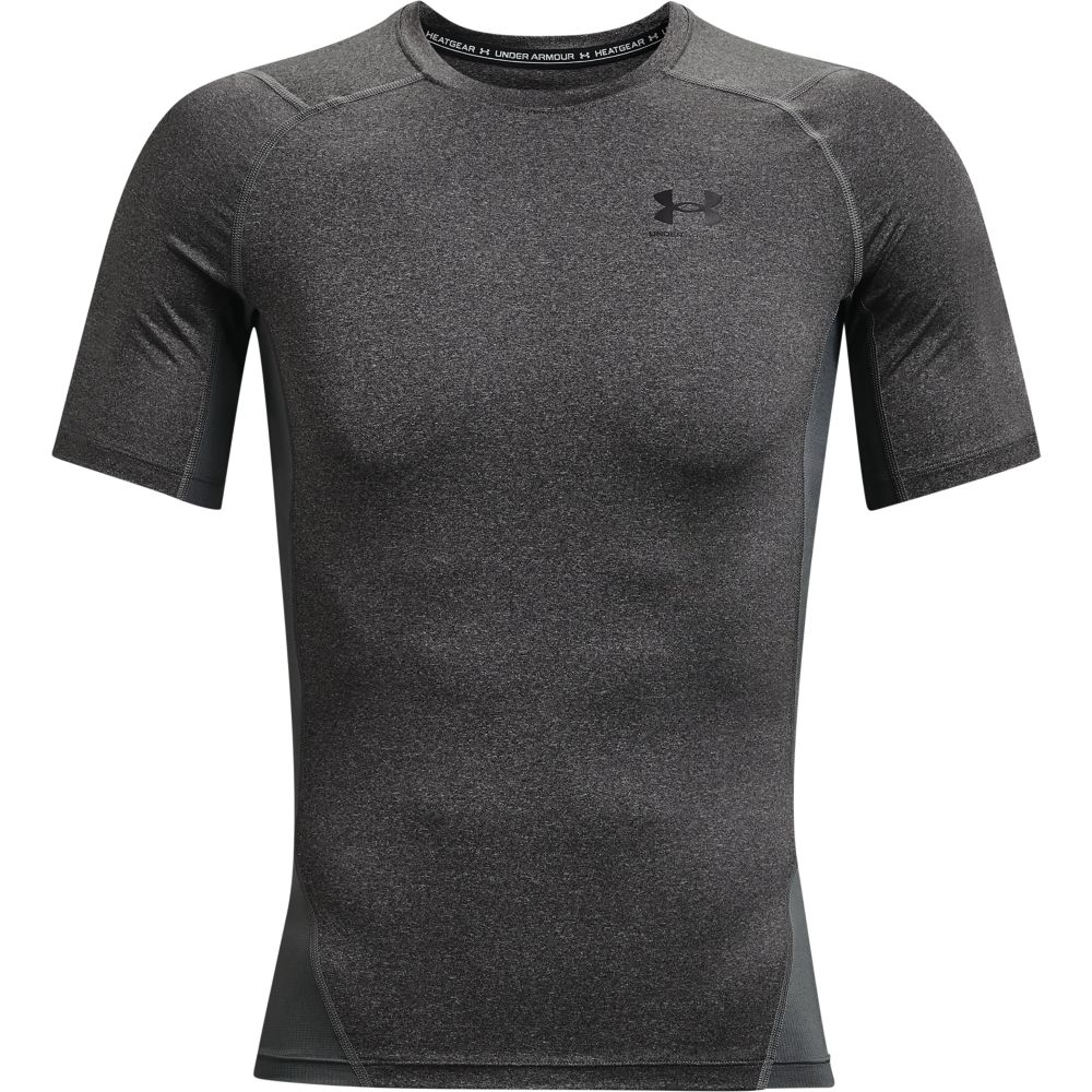 UA Hg Armour Comp Ss Camiseta De Compresión gris de hombre para entrenamiento