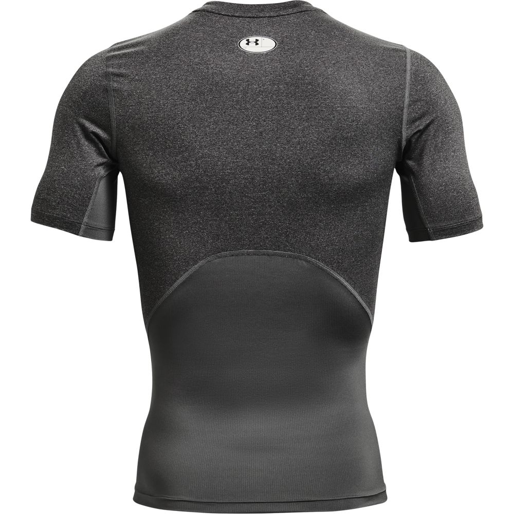 UA Hg Armour Comp Ss Camiseta De Compresión gris de hombre para entrenamiento
