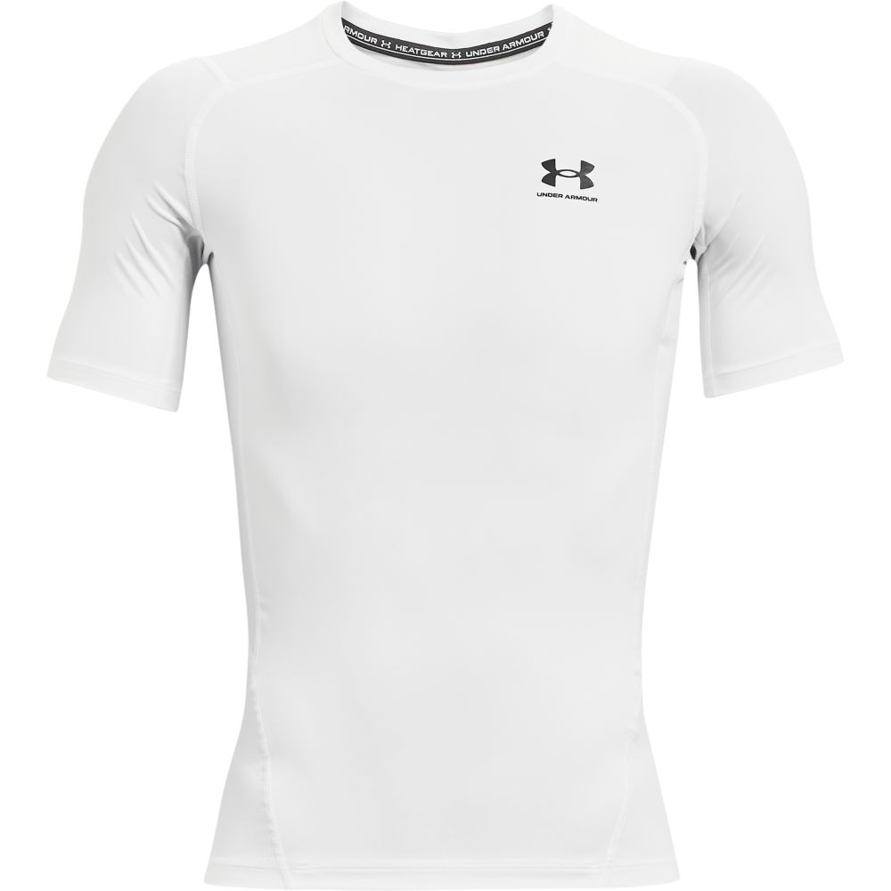 UA Hg Armour Comp Ss Camiseta De Compresión blanco de hombre para entrenamiento
