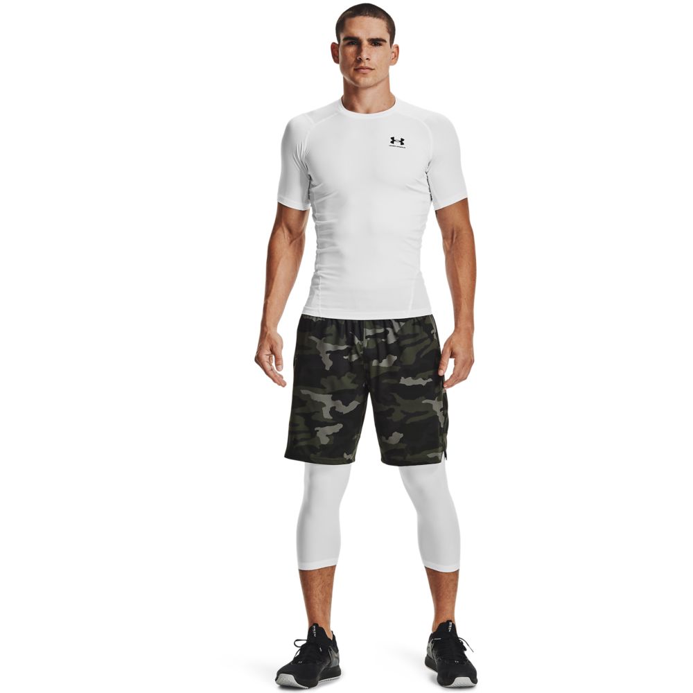 UA Hg Armour Comp Ss Camiseta De Compresión blanco de hombre para entrenamiento