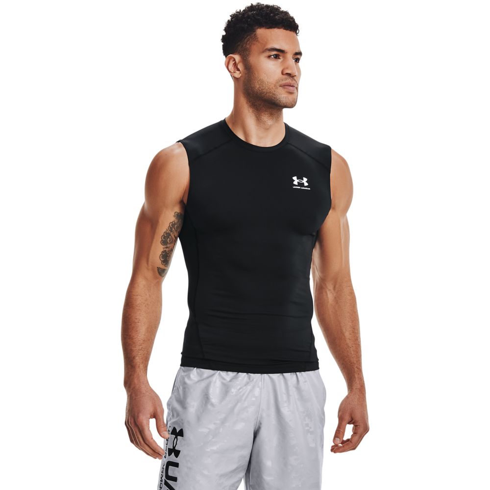 UA Hg Armour Comp Sl Camiseta De Compresión negro de hombre para entrenamiento