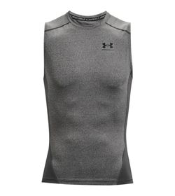 Camiseta-De-Compresion-under-armour-para-hombre-Ua-Hg-Armour-Comp-Sl-para-entrenamiento-color-gris.-Frente-Sin-Modelo
