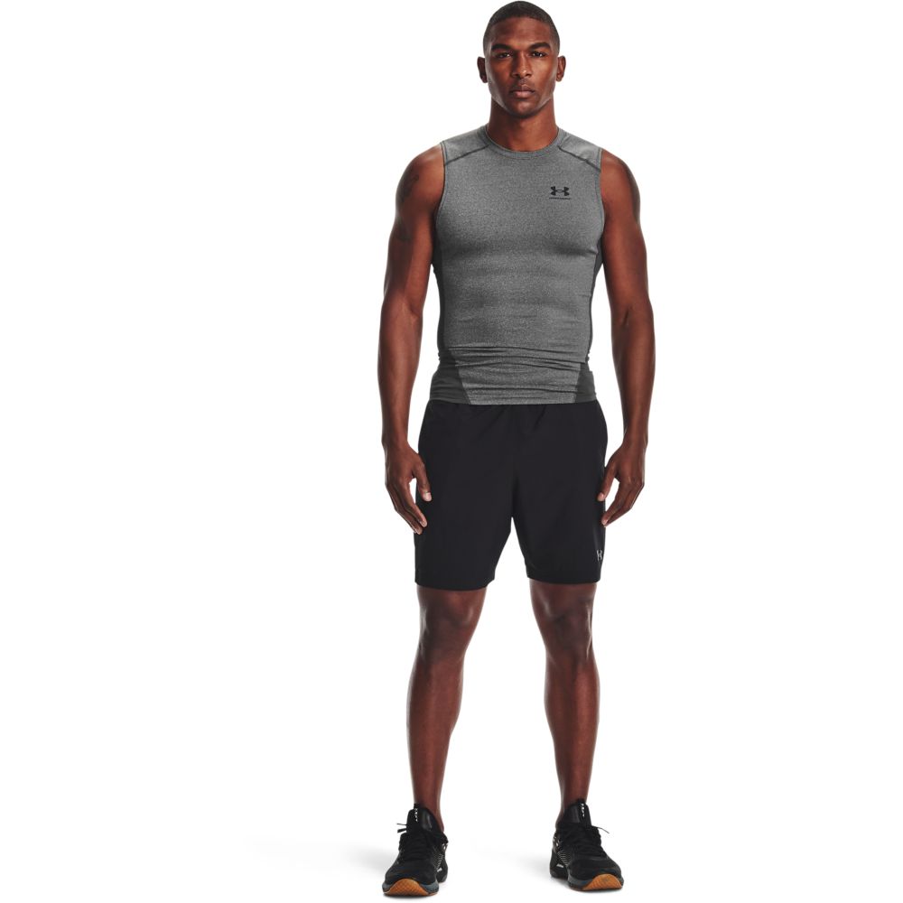UA Hg Armour Comp Sl Camiseta De Compresión gris de hombre para entrenamiento