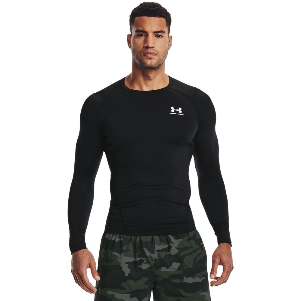 UA Hg Armour Comp Ls Camiseta De Compresión negro de hombre para entrenamiento