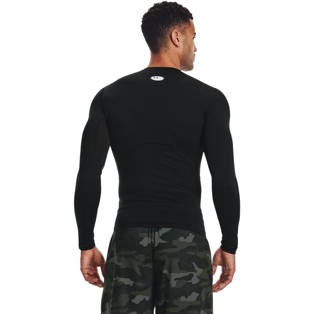 UA Hg Armour Comp Ls Camiseta De Compresión negro de hombre para entrenamiento