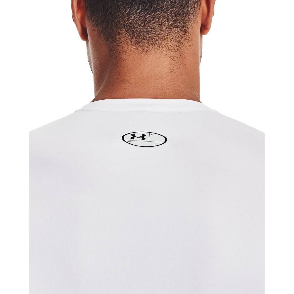 UA Hg Armour Comp Ls Camiseta De Compresión blanco de hombre para entrenamiento