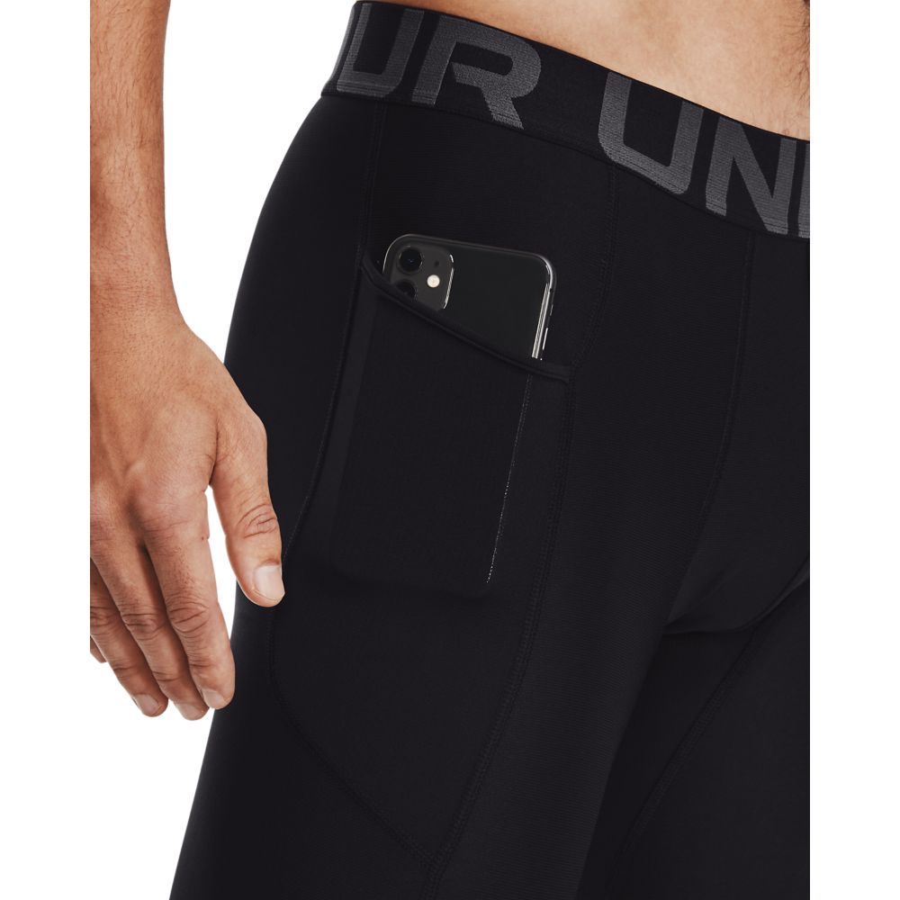 UA Hg Armour Leggings Licra negro de hombre para entrenamiento