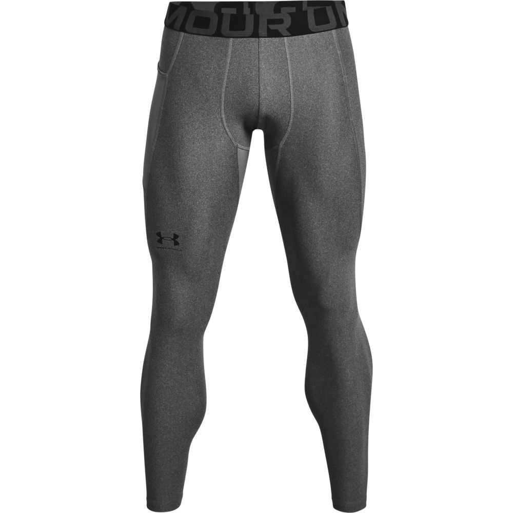 UA Hg Armour Leggings Licra gris de hombre para entrenamiento