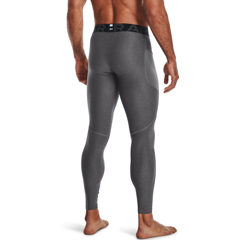 UA Hg Armour Leggings Licra gris de hombre para entrenamiento
