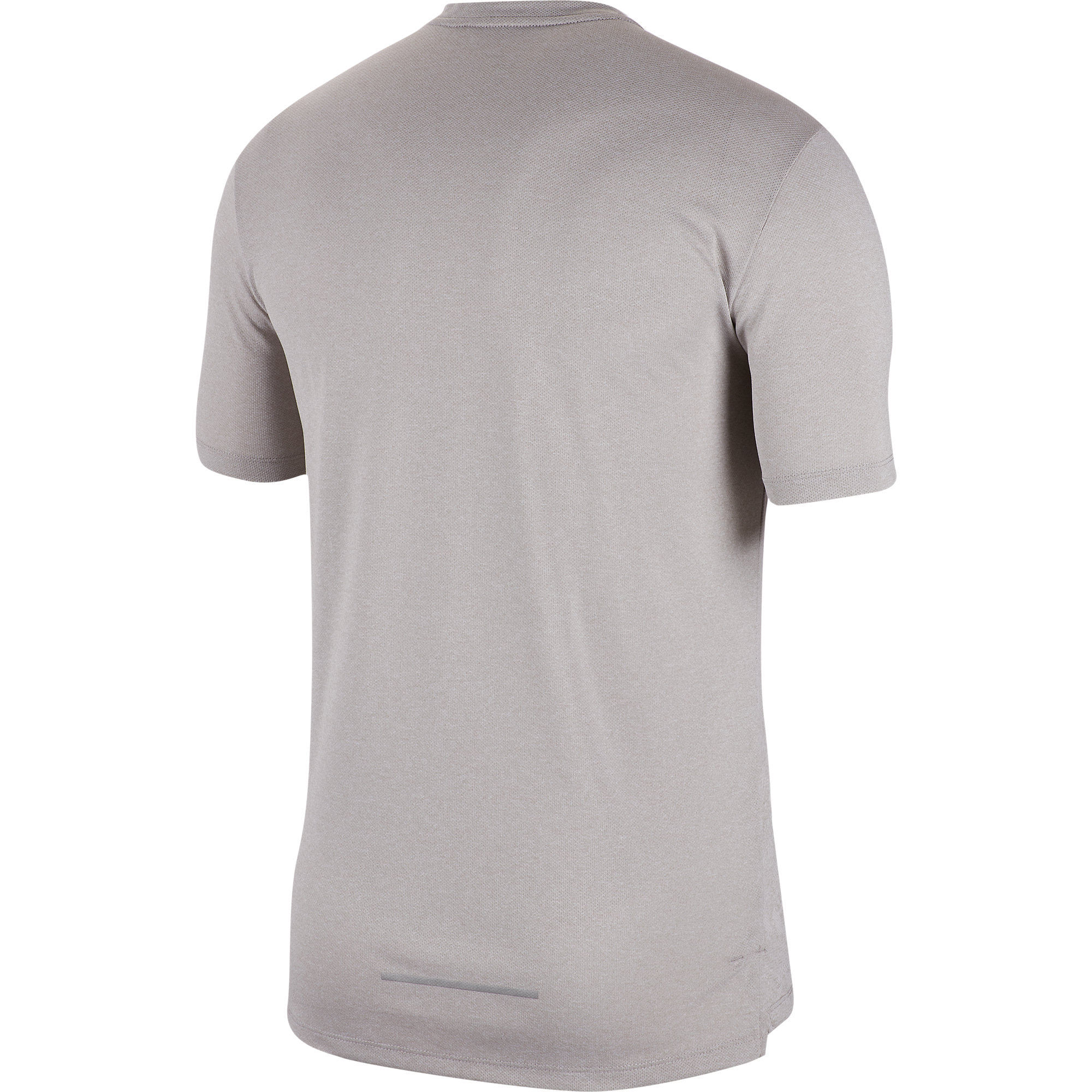 Nike M Nk Dry Miler Top Ss Jac Gx Camiseta Manga Corta gris de hombre para correr