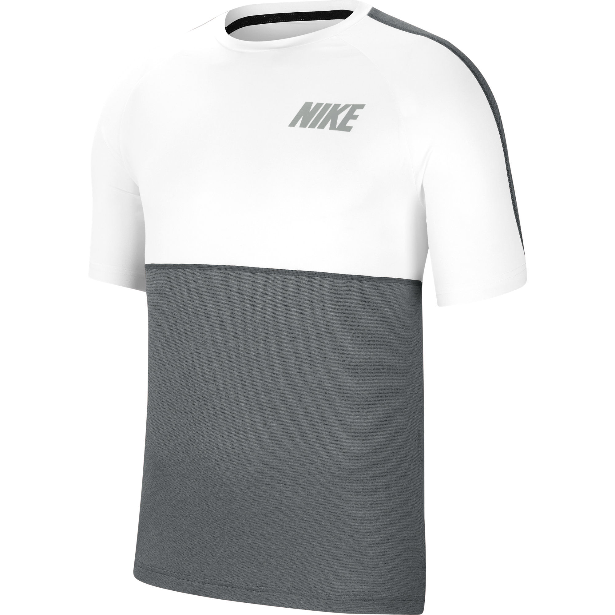 Nike M Nk Top Ss Hpr Dry Mc Camiseta Manga Corta gris de hombre para entrenamiento