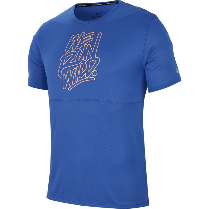 Camiseta-Manga-Corta-nike-para-hombre-M-Nk-Df-Brthe-Run-Top-Ss-Wr-Gx-para-correr-color-azul.-Frente-Sin-Modelo