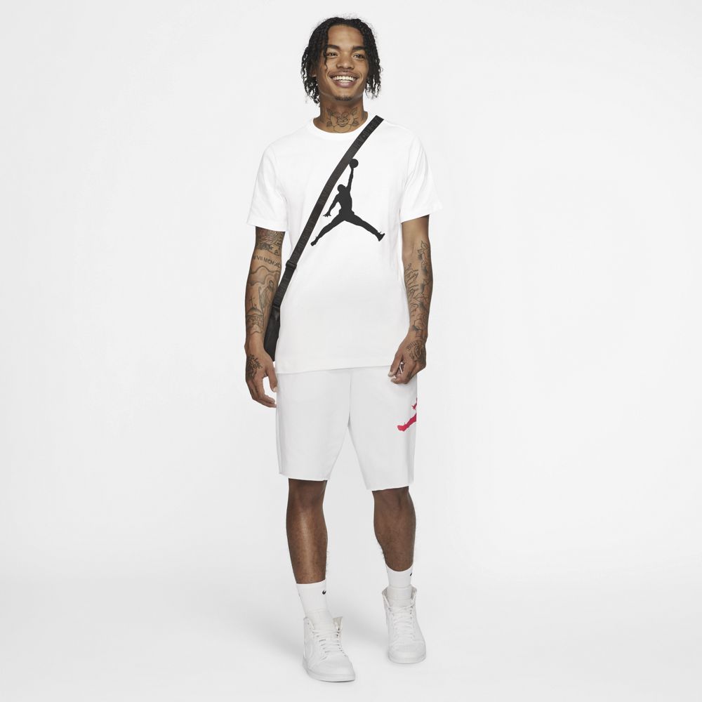 Nike M J Jumpman Ss Crew Camiseta Manga Corta blanco de hombre lifestyle