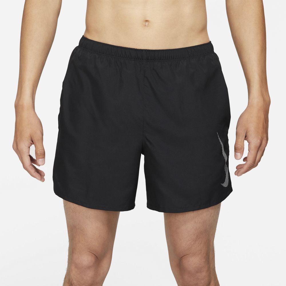 Nike M Nk Df Run Dvn Chlgr Shrt 5Bf Pantaloneta negro de hombre para correr